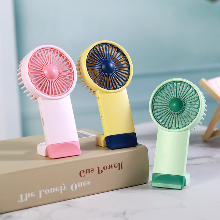 Ladies Portable Hand Fan with Folding Mechanism Bowlift