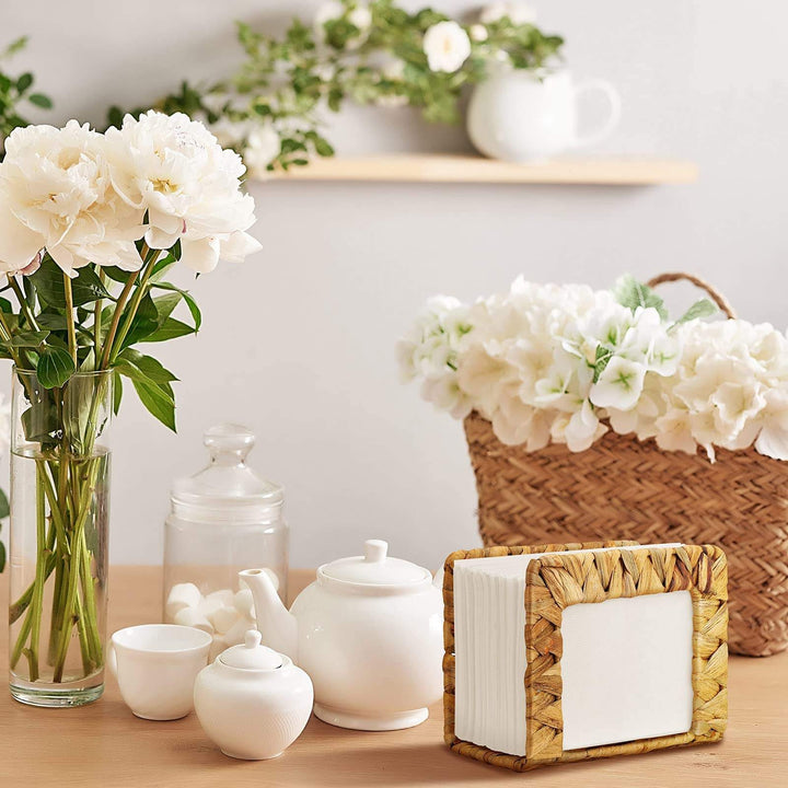 Natural Fiber Tissue Box Holder Bowlift