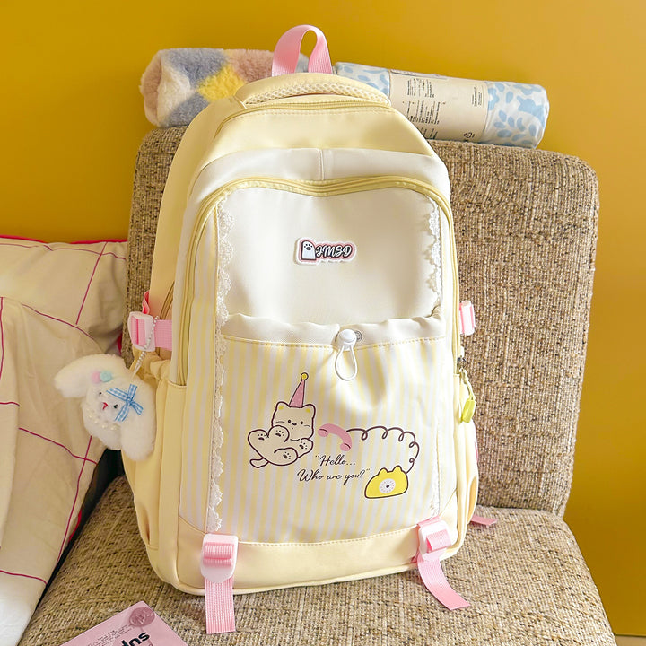 Fun Illustrated Character Backpack Bowlift