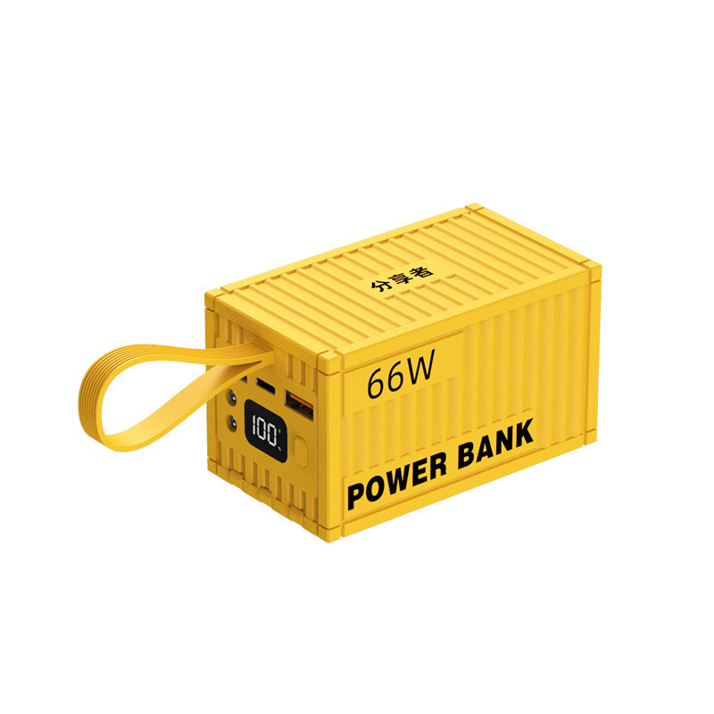 Portable Power Bank in Container Design with 66W Fast Charging Function Bowlift