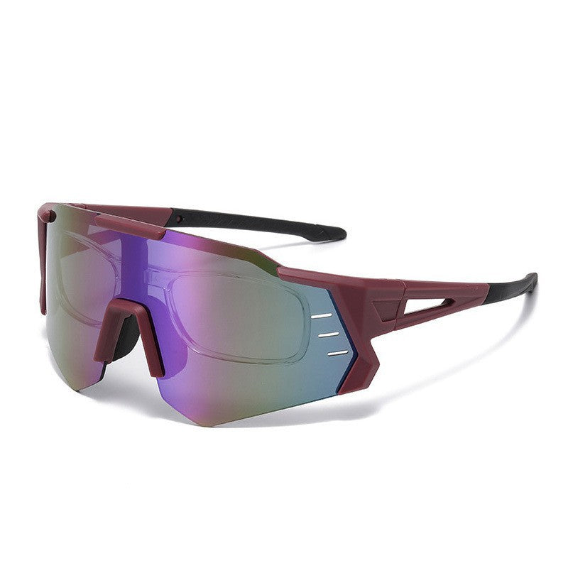 Women's Sporty Racing Sunglasses with Adjustable Nose Pad and High-Quality UV Protection Bowlift