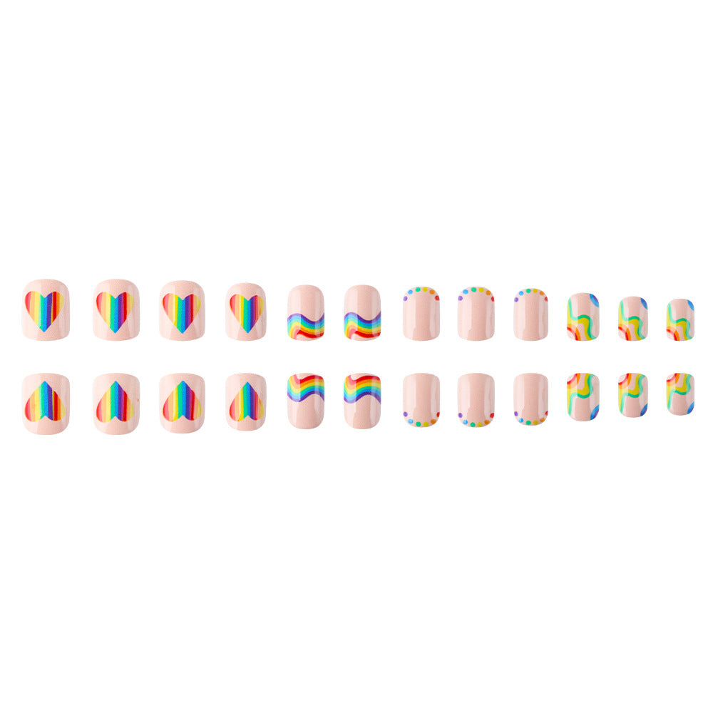 Artistic Rainbow Nail Art Set Bowlift