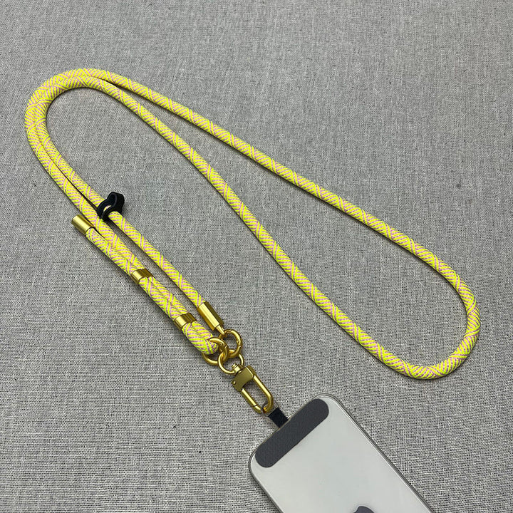 Adjustable Phone Lanyard with Metal Clips Bowlift