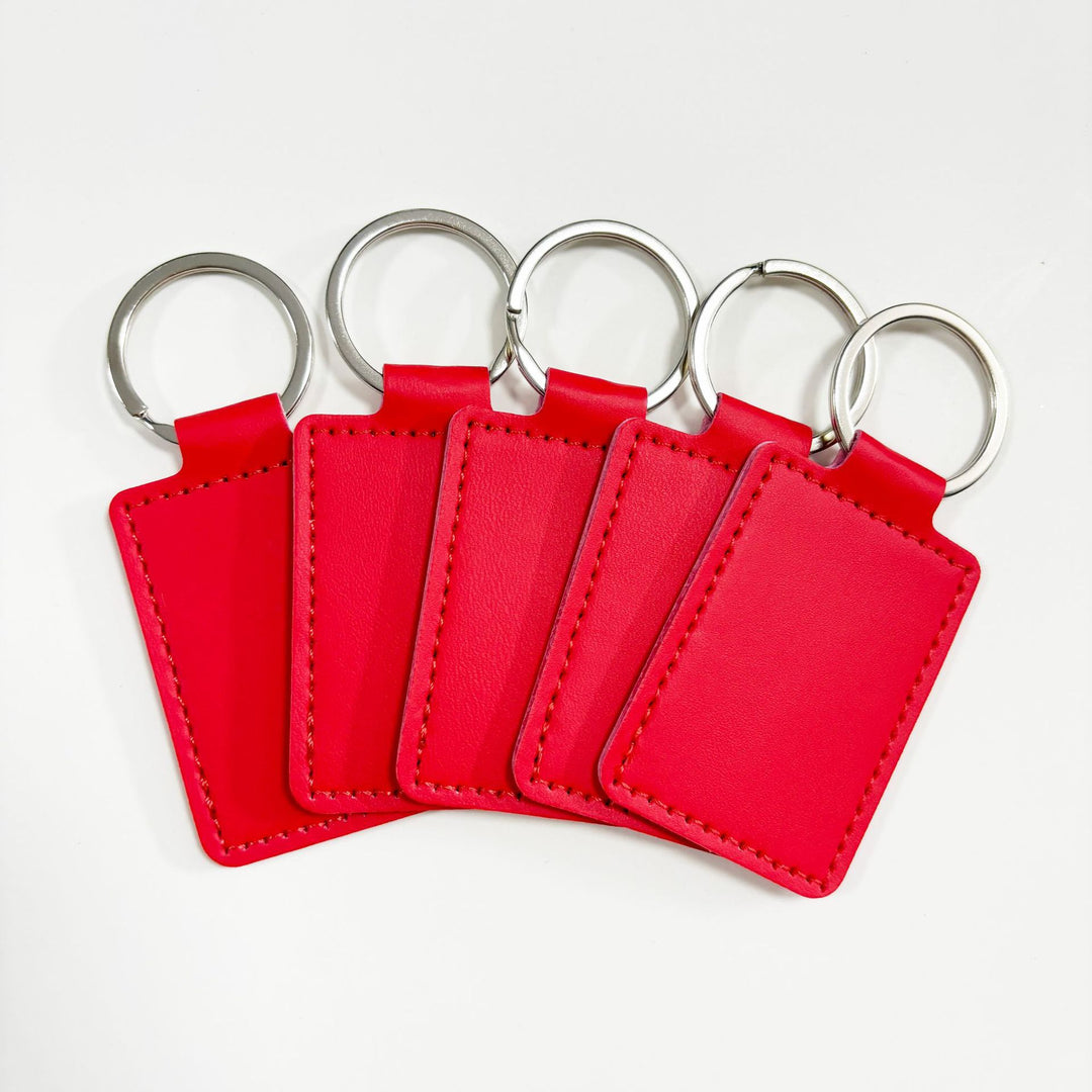 Unisex keychain made of high-quality synthetic leather with custom label Bowlift
