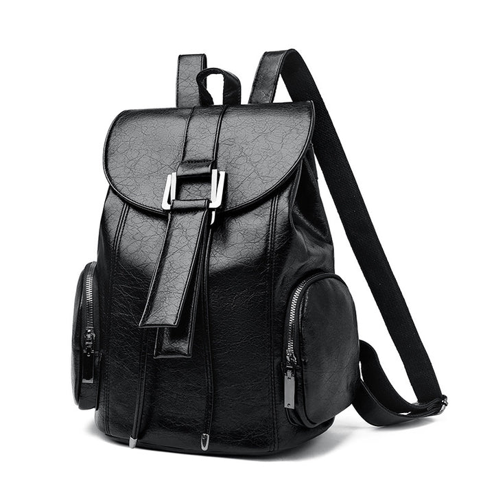 Retro Chic Vegan Leather Backpack Bowlift