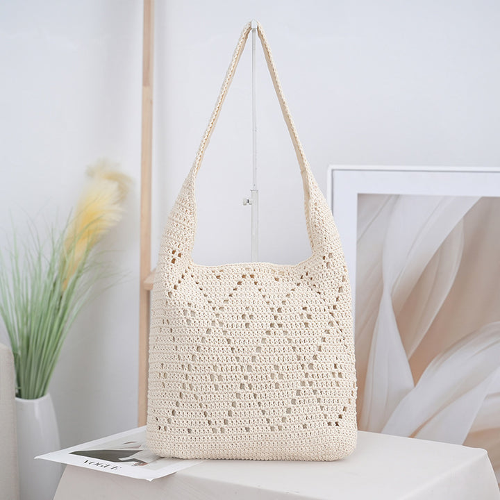 Handcrafted straw shoulder bag Bowlift