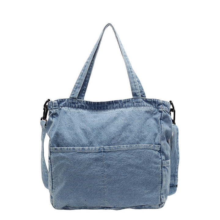 Premium Denim Shoulder Bag Bowlift