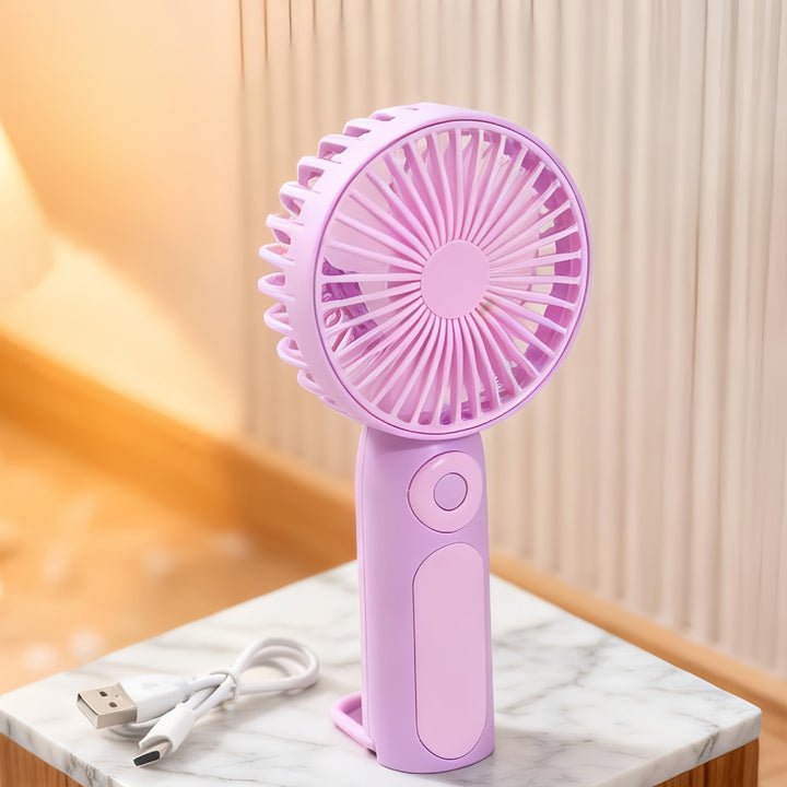 Portable USB Mini Hand Fan with Variable Speed Control Bowlift