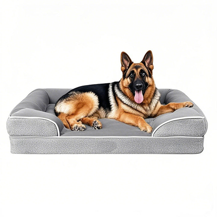 Plush Contoured Dog Bed