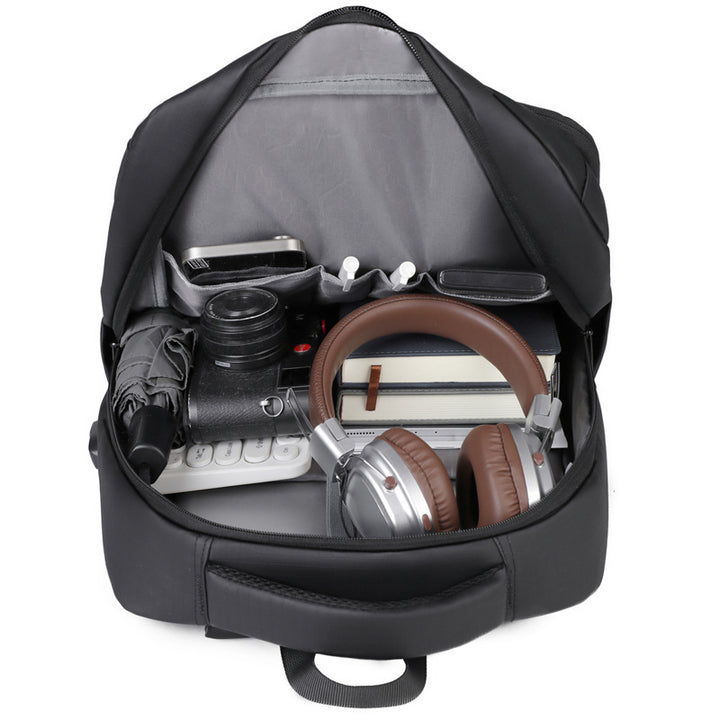 More modern laptop backpack with integrated security system and thoughtful interior Bowlift