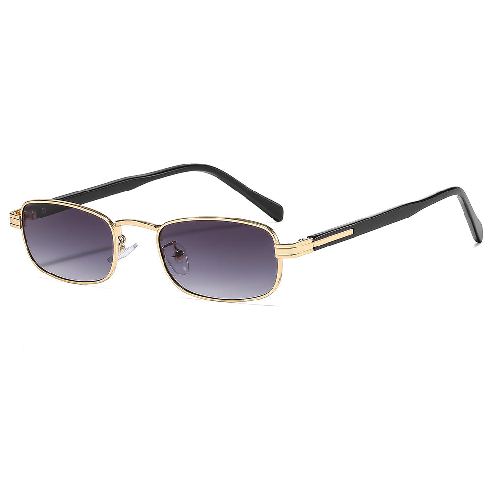 Ladies fashionable sunglasses with stylish metal frame and orange lenses Bowlift