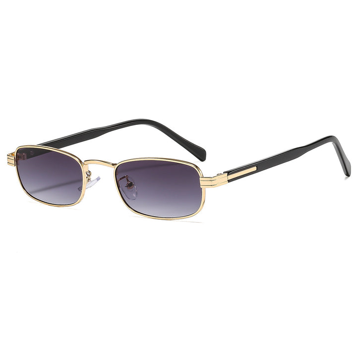 Ladies fashionable sunglasses with stylish metal frame and orange lenses Bowlift