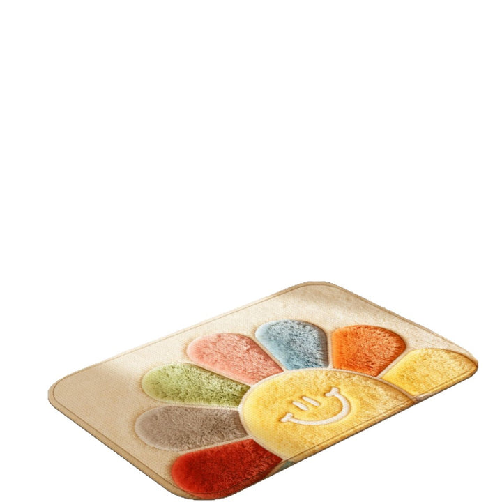 Floral Pattern Bath Mat Bowlift