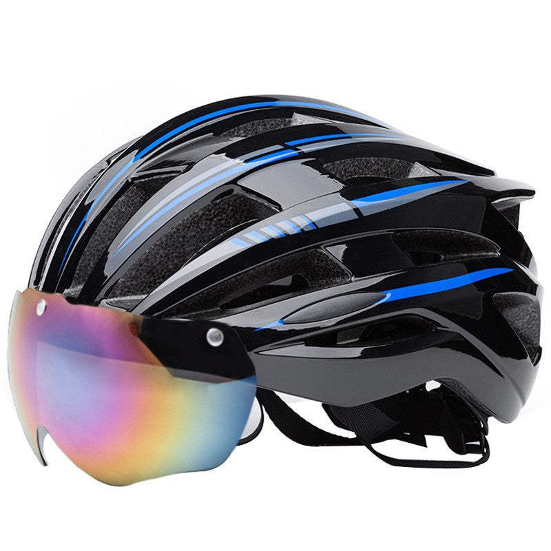 Road bike helmet with visor-friendly design and excellent ventilation Bowlift