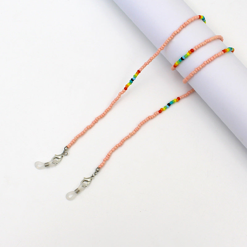Colorful Beaded Eyewear Holder Chain Bowlift