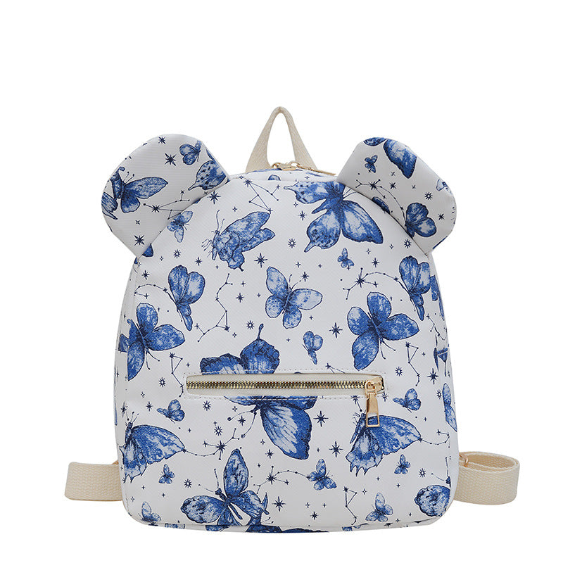 Cute Butterfly Print Mini Backpack Bowlift