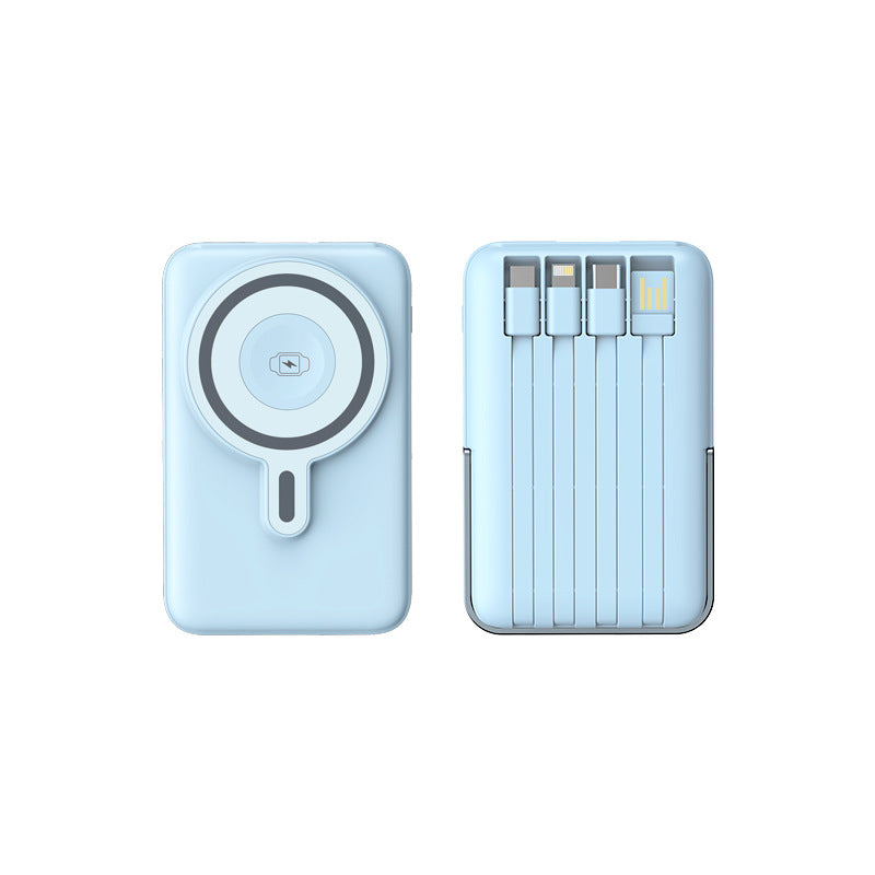 Portable Magsafe Powerbank with multifunctional USB ports and LED battery indicator Bowlift
