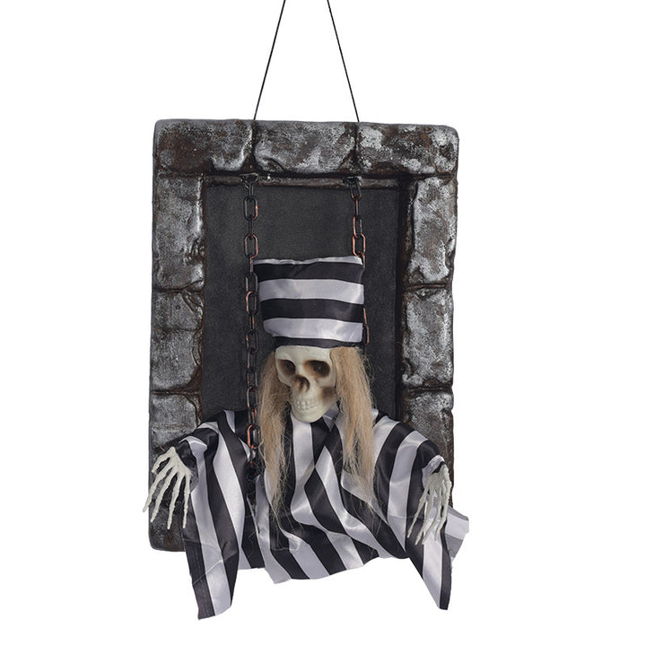 Animated Prisoner Skeleton Prop Bowlift