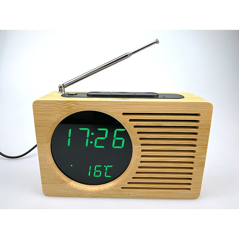 Digital radio alarm clock with temperature display Bowlift