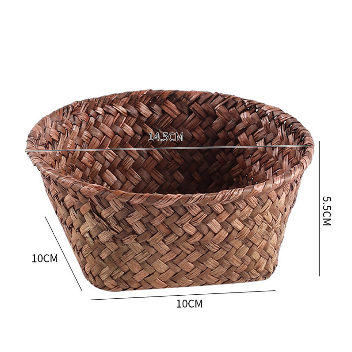 Handmade Natural Fiber Storage Basket Bowlift