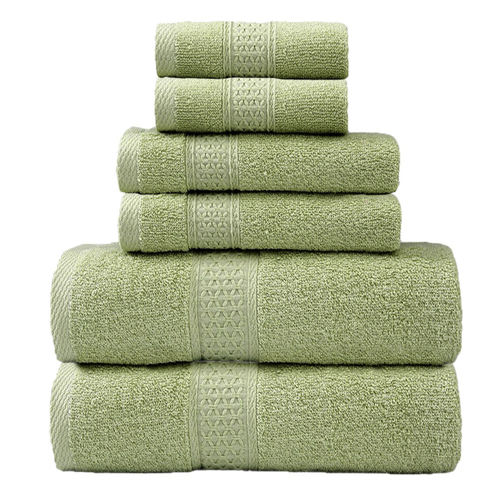 Terry Towel Set with Elegant Border Bowlift