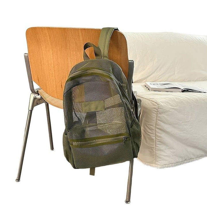 Stylish Mesh Backpack Bowlift