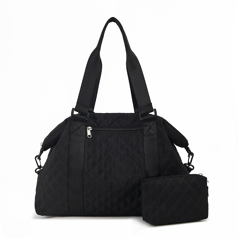 Multi-Functional Quilted Travel Duffle Bag Bowlift