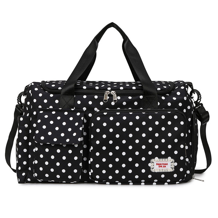 Spacious Polka Dot Travel Duffel