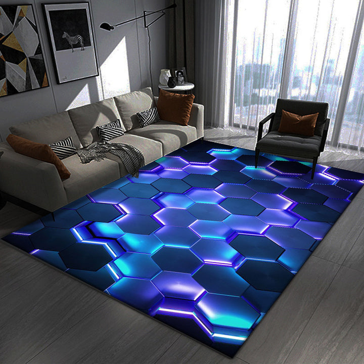 Geometric Patterned Area Rug Bowlift