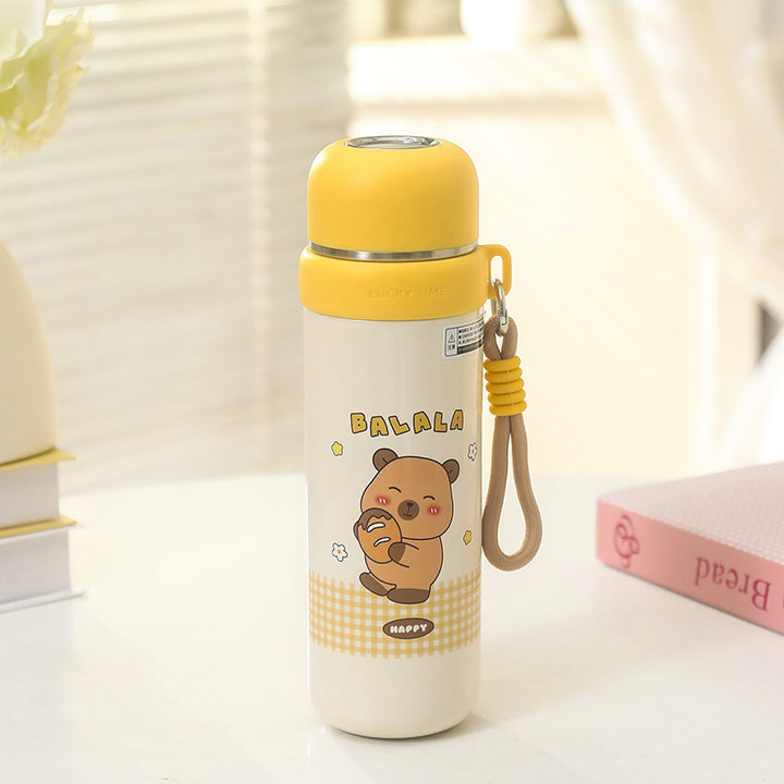 Insulated stainless steel drinking bottle with cute animal design Bowlift