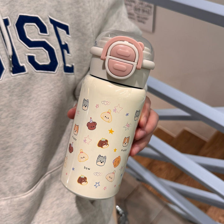 Ladies children's drinking bottle with cheerful animal design Bowlift