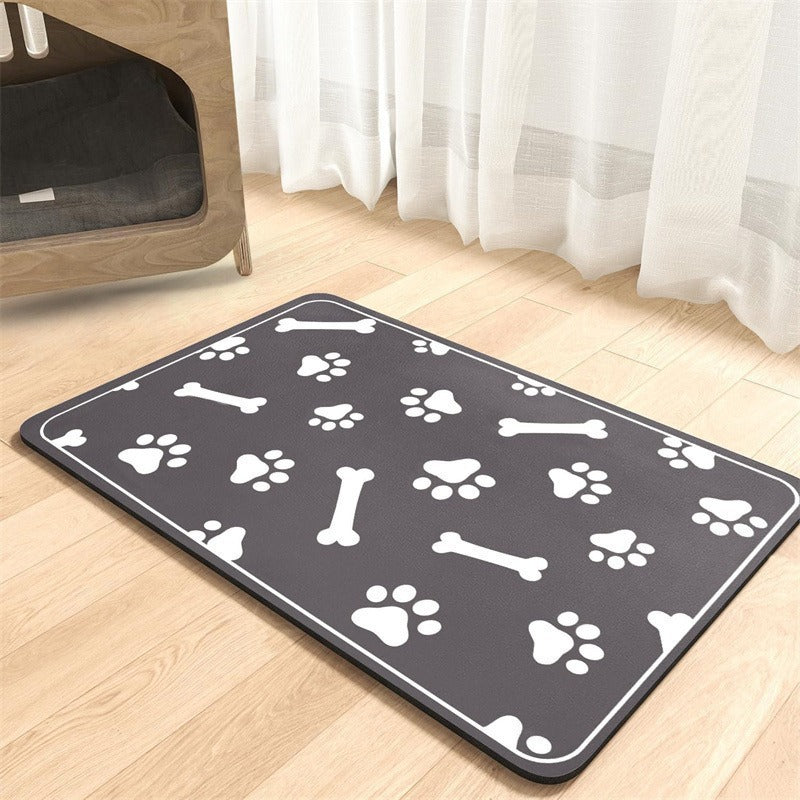 Extra large waterproof silicone pet feeding mat with non-slip backing Bowlift