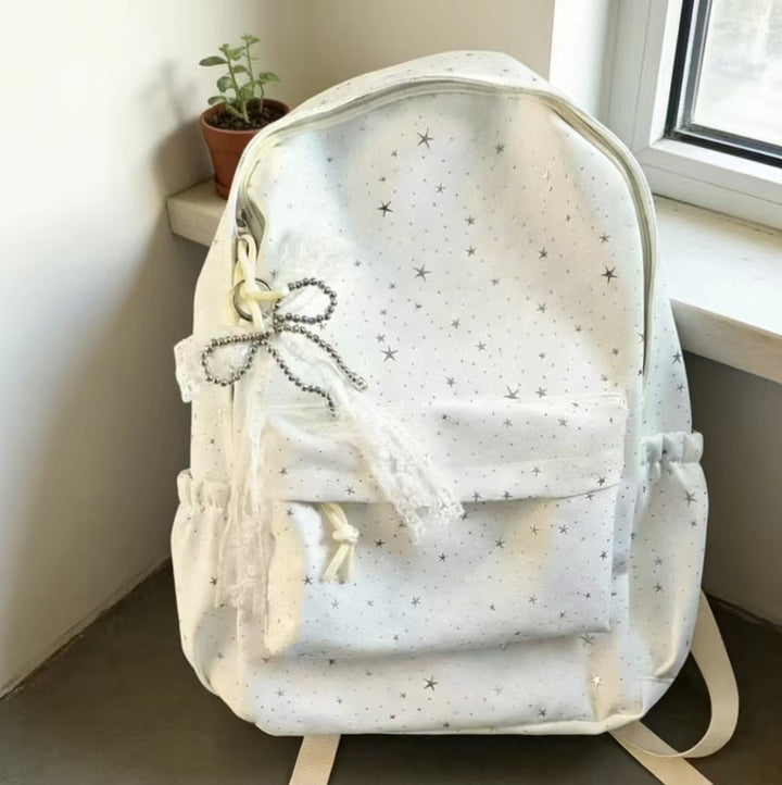 Whimsical Star-Embellished Backpack Bowlift