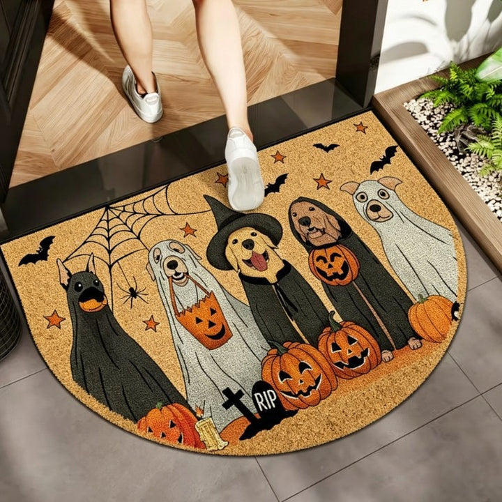 Playful Pet-Themed Decorative Doormat Bowlift