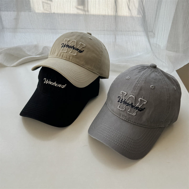 Women's Casual Embroidered Cotton Cap Bowlift