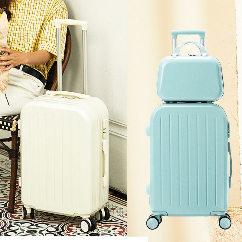 Dual-Layer Hard-Shell Travel Suitcase Bowlift