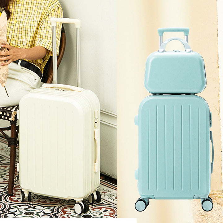 Dual-Layer Hard-Shell Travel Suitcase Bowlift