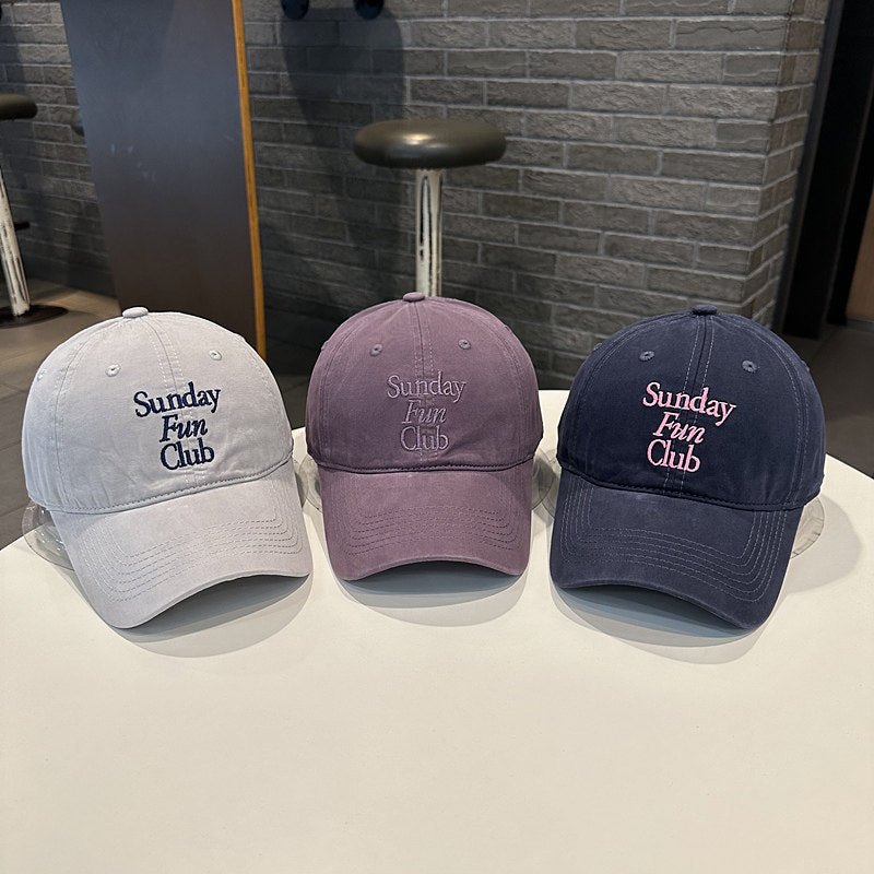 Unisex Embroidered Cotton Baseball Cap Bowlift