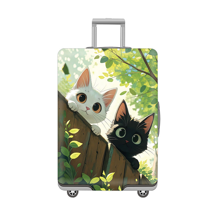 Cartoon Cat Design Hard Shell Luggage Bowlift