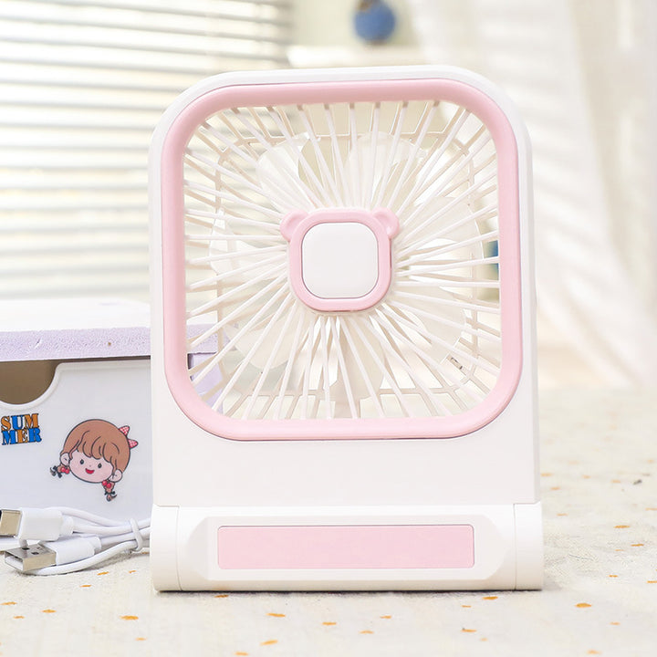 Women's portable mini fan with charming cat design Bowlift