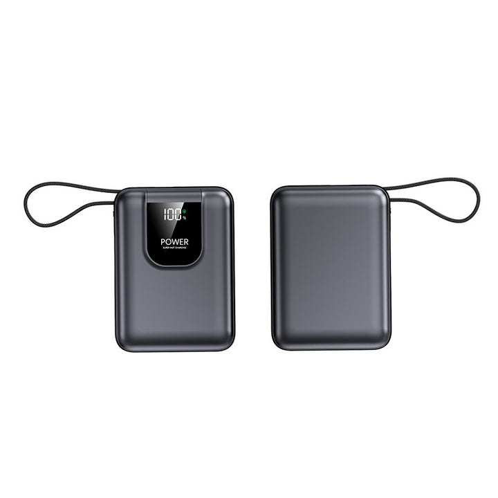 Portable power bank with digital display and intelligent energy management Bowlift