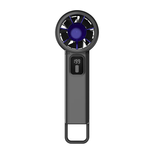 High-Performance Handheld Cooling Fan with Smart Temperature Display Bowlift