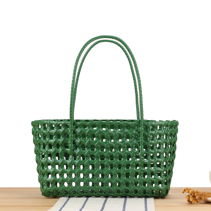 Stylish willow bag with modern grid design Bowlift