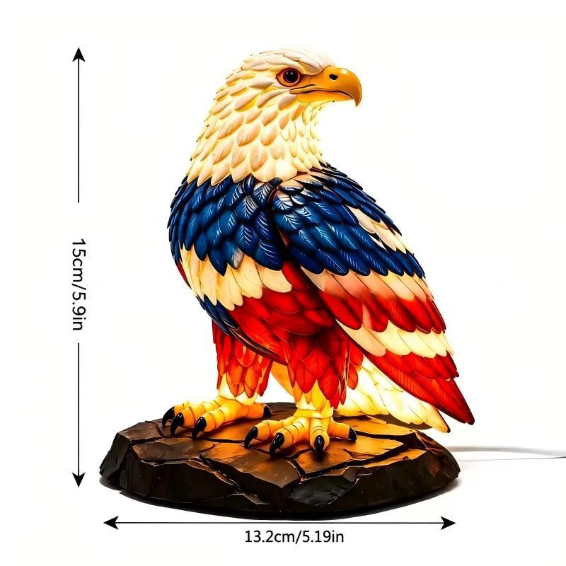 Decorative LED table lamp in eagle design Bowlift