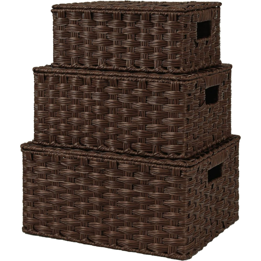 Handwoven Storage Baskets Set Bowlift