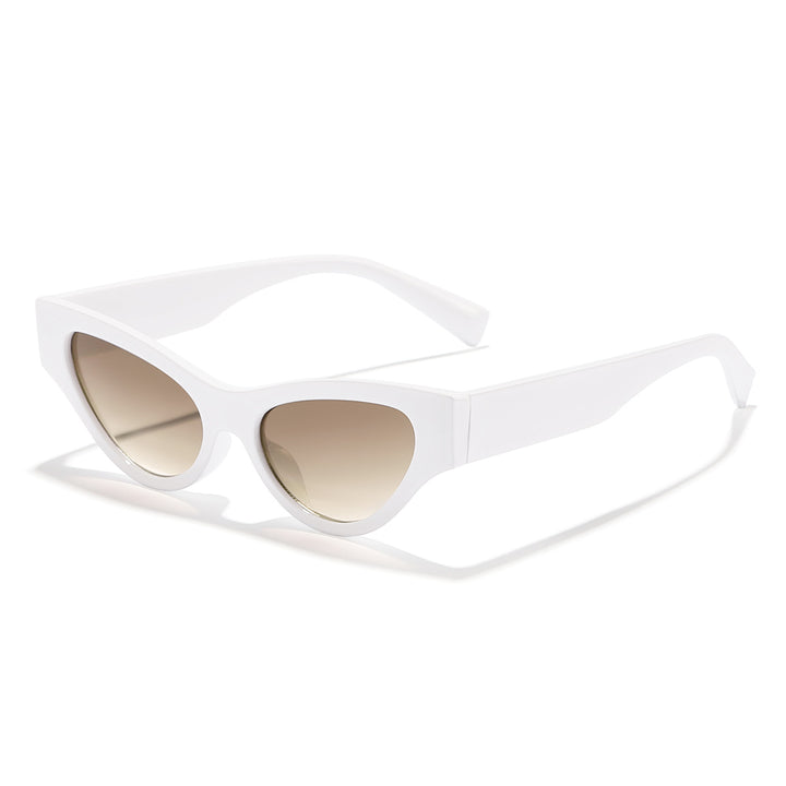 Women Cat-Eye Sunglasses with elegant, transparent frame and UV protection Bowlift