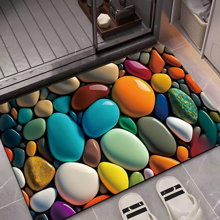 Decorative Pebble Pattern Area Mat Bowlift