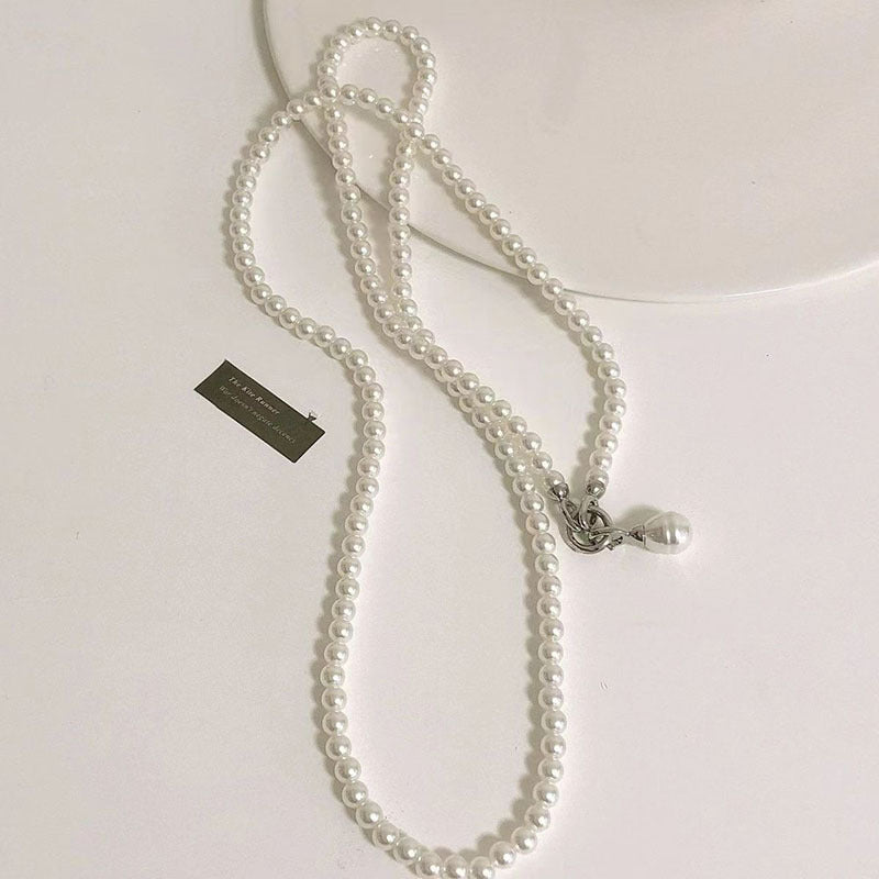Elegant Pearl-Embellished Bag Strap Bowlift