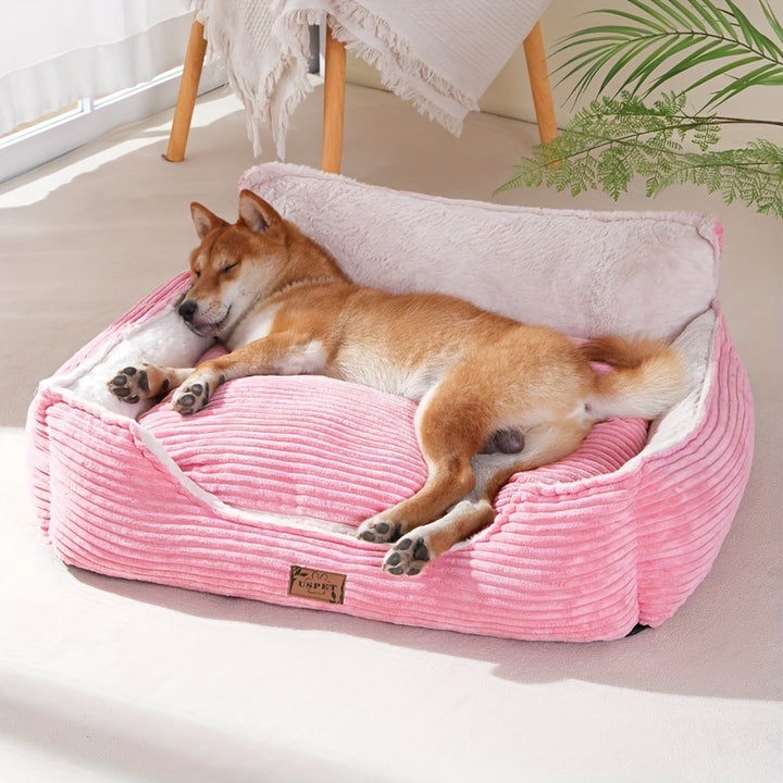 Plush Corduroy Dog Bed