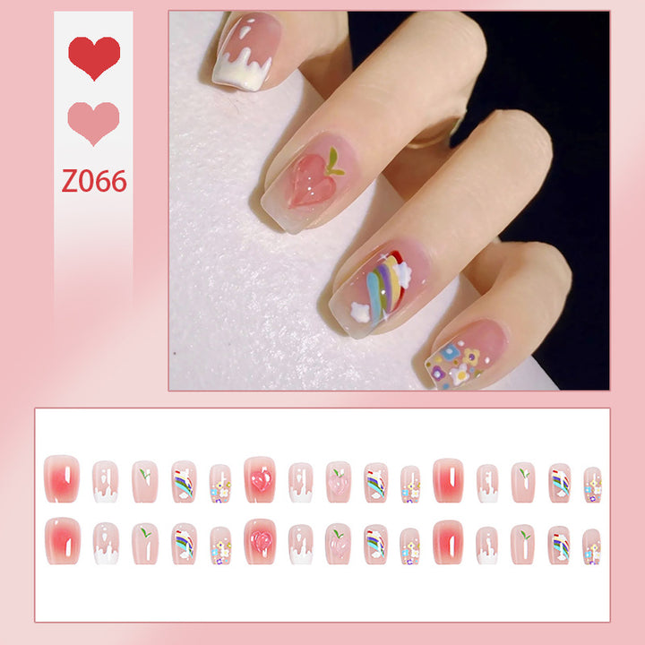 Creative nail art set with colorful fruit motifs and stylish designs Bowlift